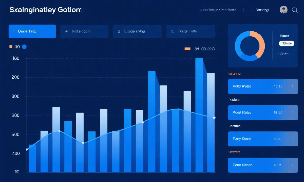 数据趋势仪表盘示意图
